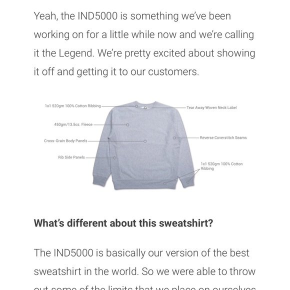 Medium Independent Trading Company Heather Grey HEAVYWEIGHT CROSS-GRAIN CREW - Picture 2 of 9